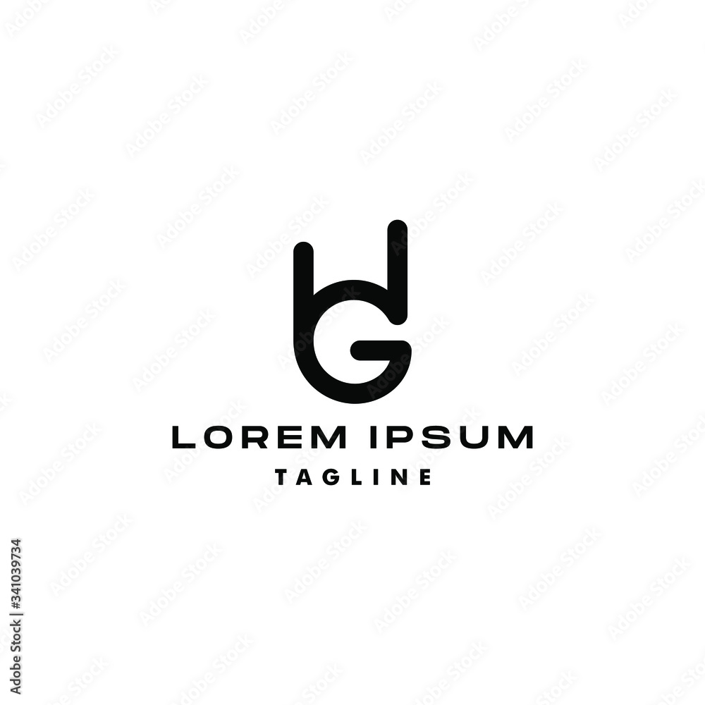 G letter combined with metal rock hand sign gesture in trendy line linear outline simple and minimal style G letter combined with metal rock hand sign gesture in trendy line linear outline simple and minimal style