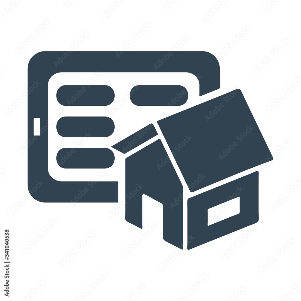 Smart house icon in flat style. Internet of things concept. Smart house icon in flat style. Internet of things concept.