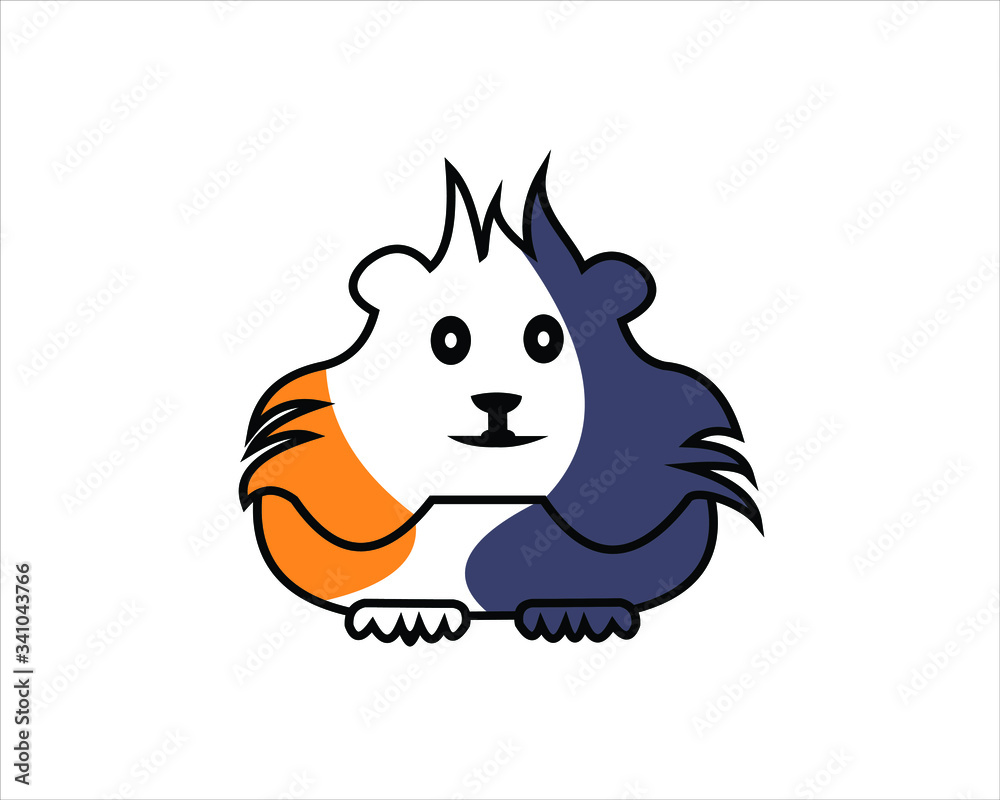 Vector illustration of cute cartoon hamster art Vector illustration of cute cartoon hamster art