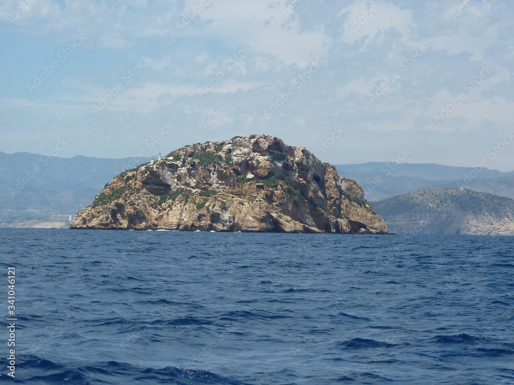 rocks and sea little island