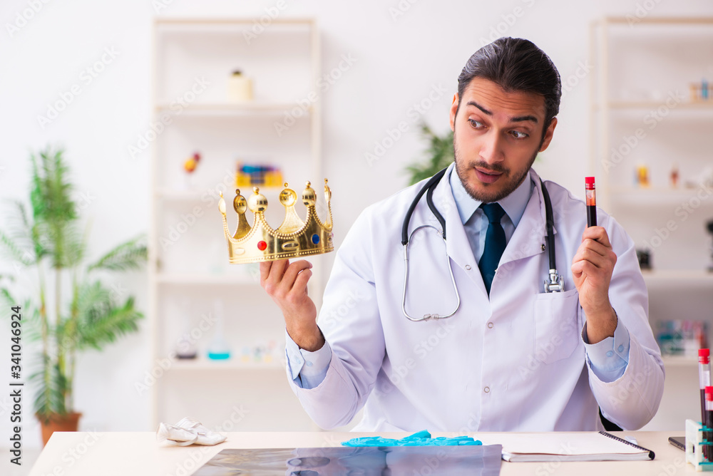 Doctor working in lab in coronavirus COVID-19 concept Doctor working in lab in coronavirus COVID-19 concept