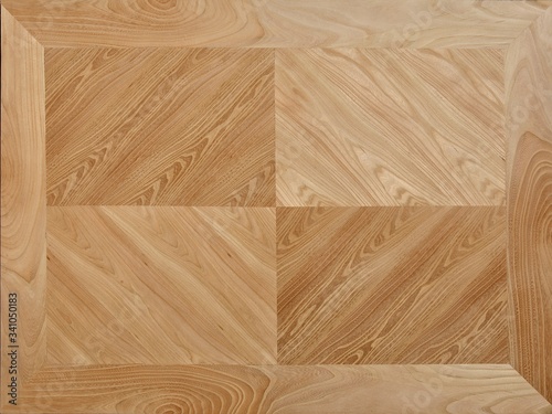 Wooden background in four section.