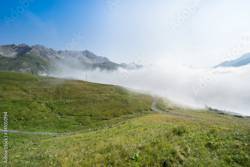 Alps in the fog