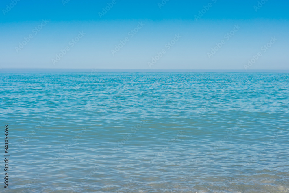 Blue sea waves soft surface