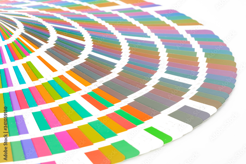 Obraz premium Colour guide isolated on white