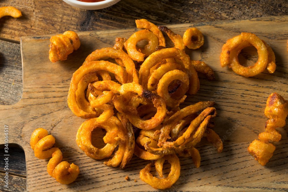 Homemade Seasoned Curly French Fries Homemade Seasoned Curly French Fries