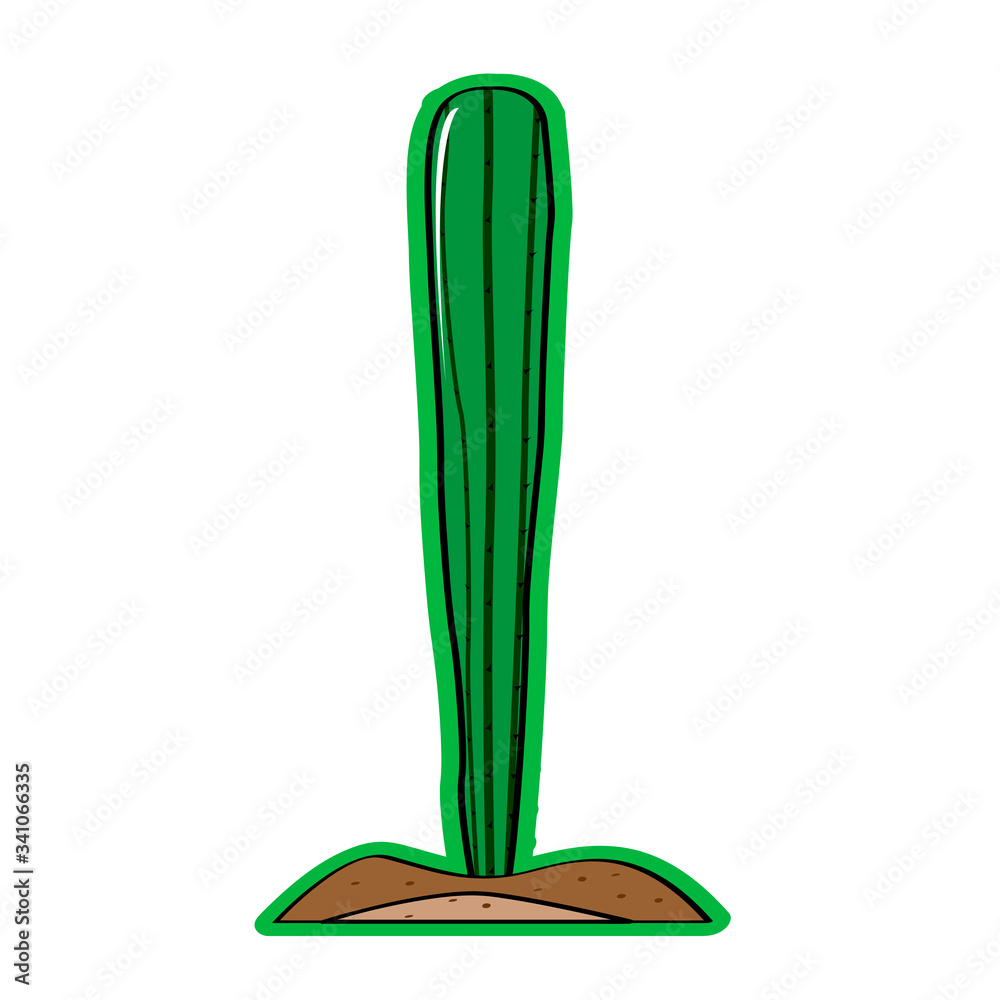 Sticker of a cactus icon Sticker of a cactus icon