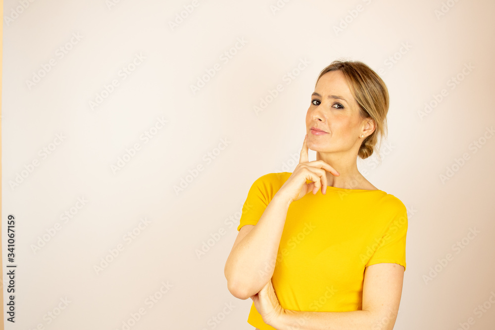 Healthy beautiful woman looking into the camera Healthy beautiful woman looking into the camera