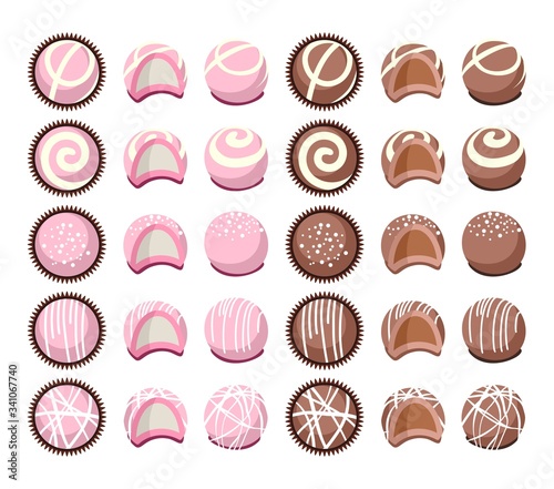 vector collection of chocolate candies