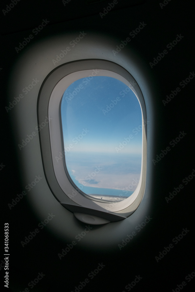 view from airplane window