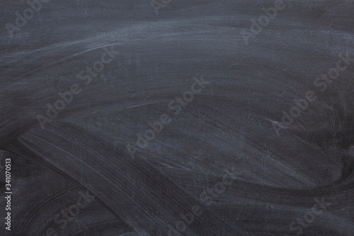 close up of a black dirty chalkboard