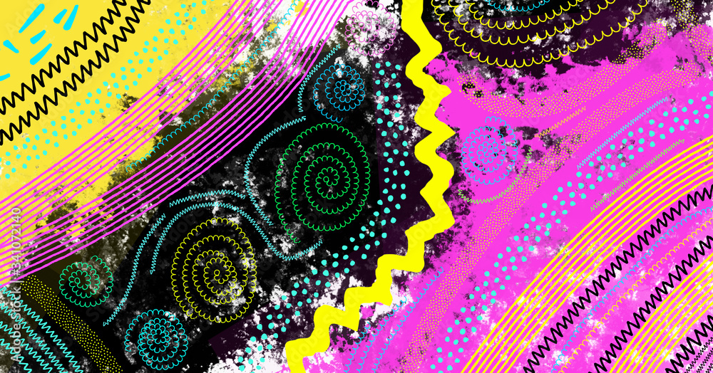 Obraz premium Bright abstract background, modern pattern for textiles, printing, screen saver, web design.