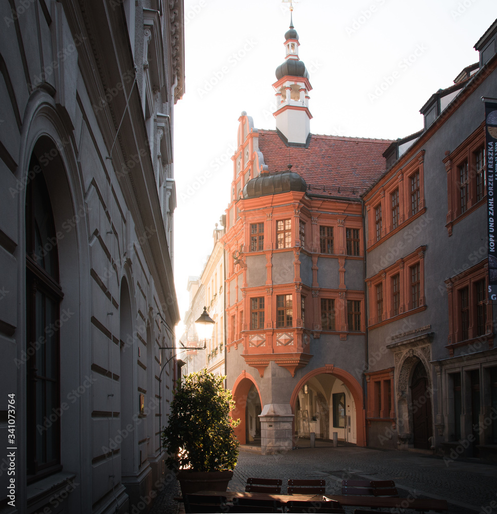 Fototapeta premium Altstadt Görlitz am Morgen