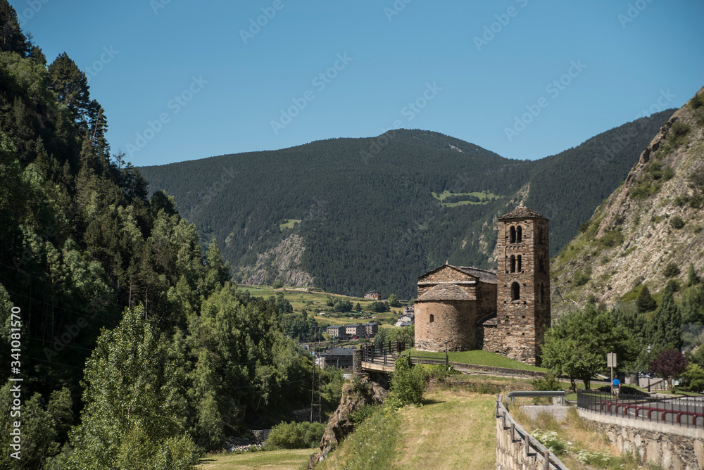 old church in the mountains of Andorra