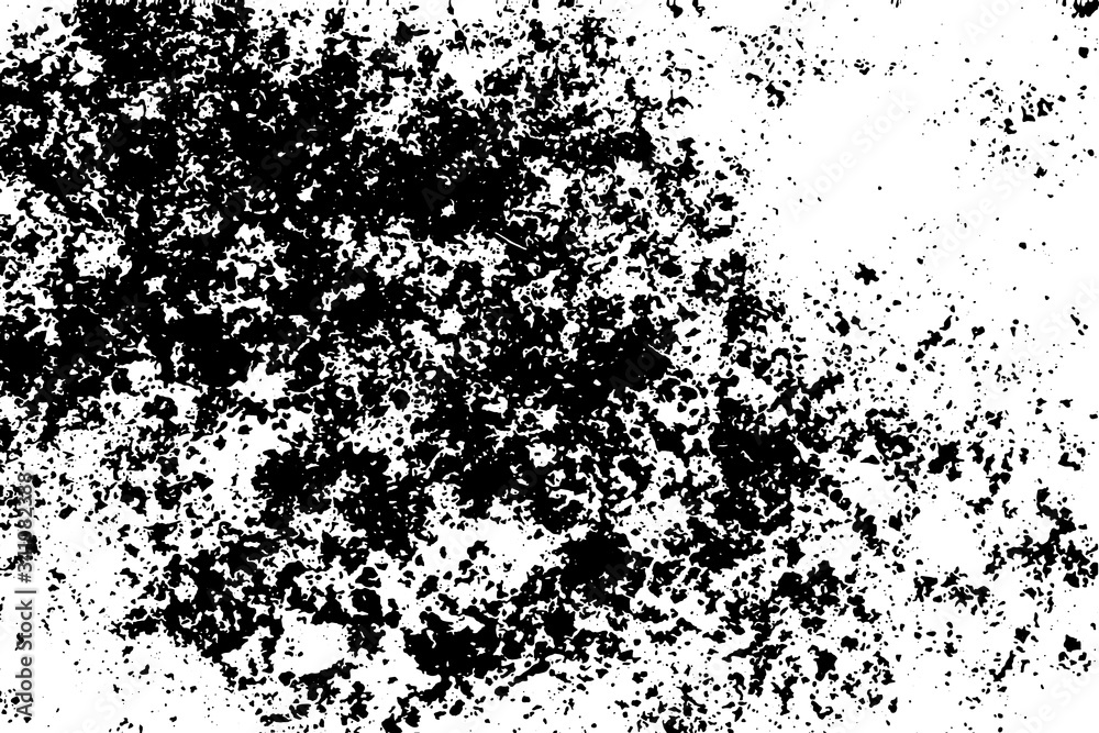 Obraz premium Distressed overlay texture of rough surface, cracked concrete, stone and asphalt. Grunge background. One color graphic resource.