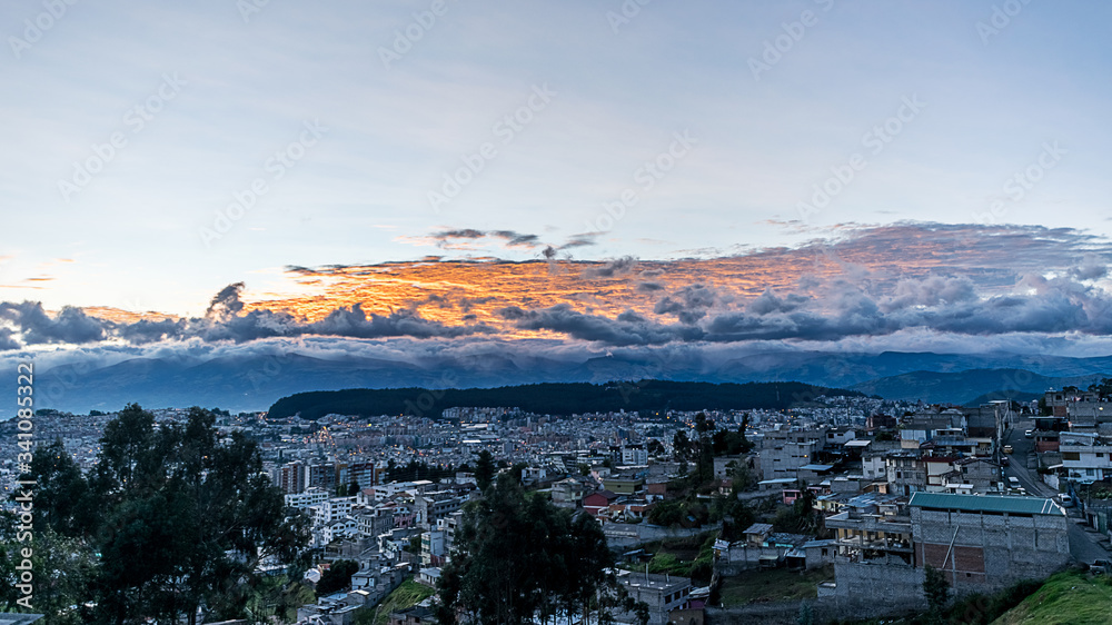 Panoramic Quito Sunset