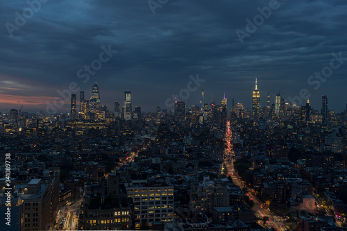 Skyline New York Nacht
