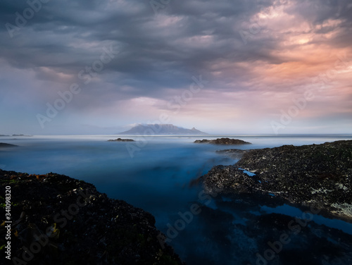 Table Mountain coast in Cape Town South Africa