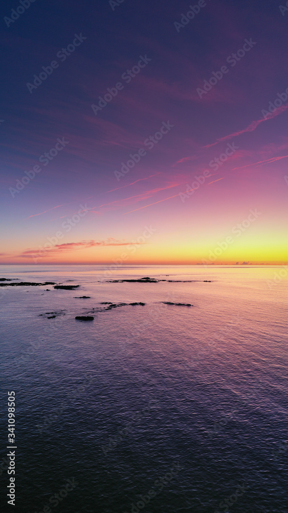 Obraz premium Beautiful Jersey sunset