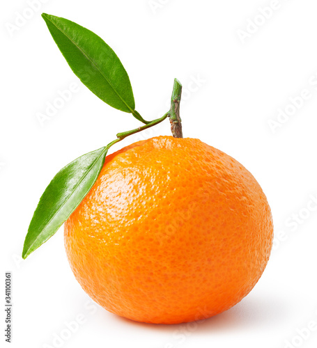 Tangerine isolated on white background