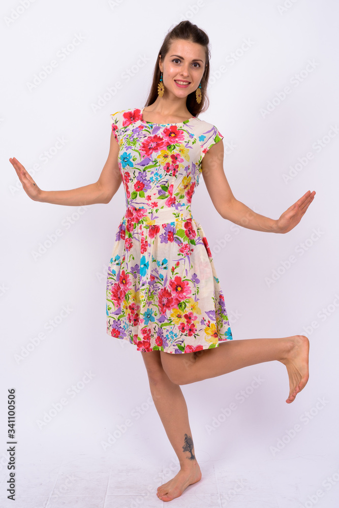Full body shot of young beautiful woman Full body shot of young beautiful woman