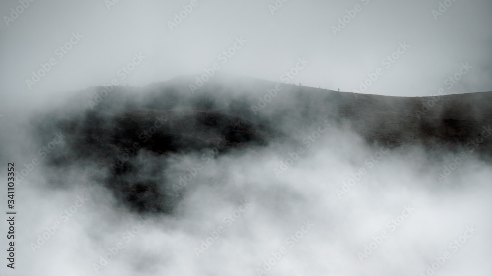 Misty Dolomites bw