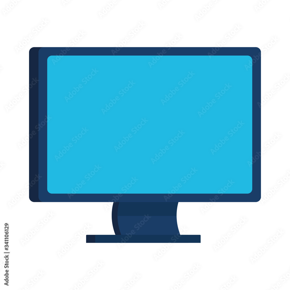 desktop computer monitor isolated icon desktop computer monitor isolated icon