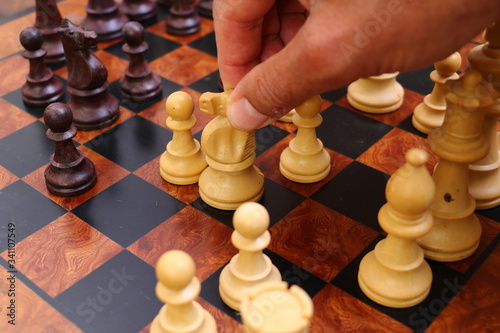 Man playing chess