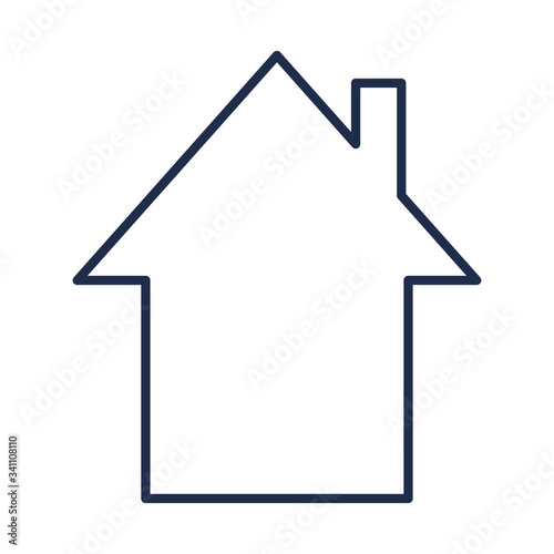 house front facade isolated icon