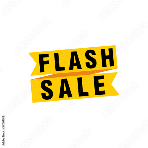 Flash Sale banner template design.Vector illustration.