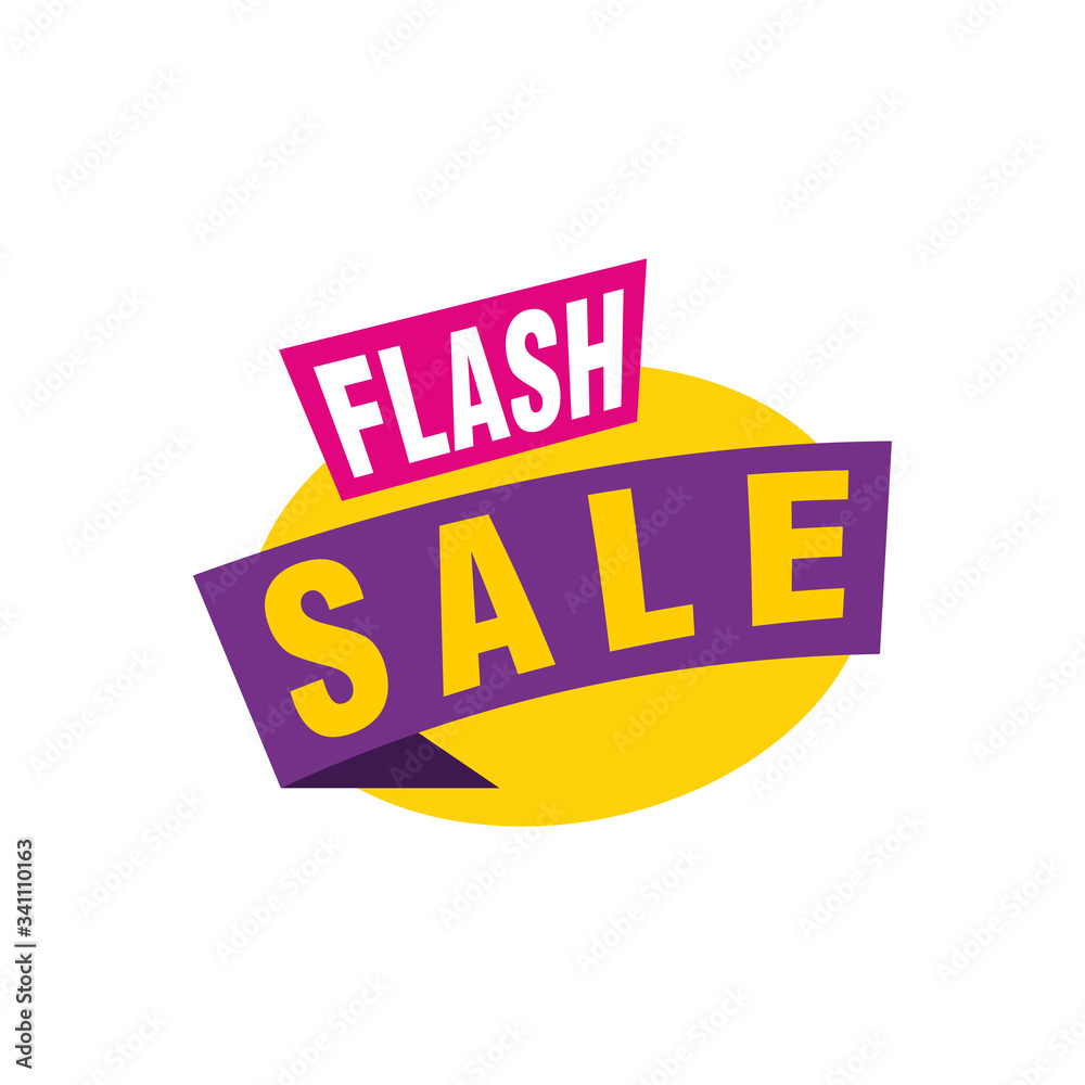 Flash Sale banner template design.Vector illustration. Flash Sale banner template design.Vector illustration.
