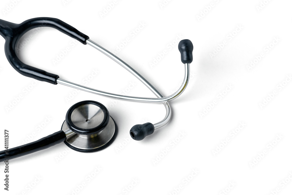 Medical stethoscope on a white background Medical stethoscope on a white background