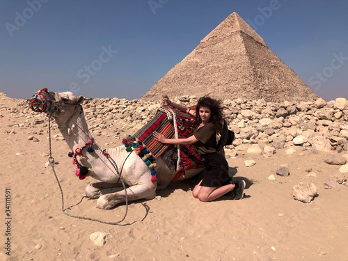 Фотография camel ride in the desert near Giza
