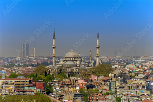  Fatih, Istanbul, Turkey, 22 April 2006: Suleymaniye Mosque, Sultan Suleyman 1557