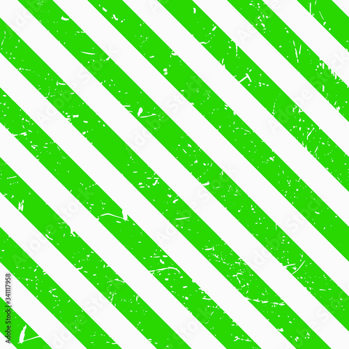 Sloping striped green and white background in retro style. Seamless pattern.
