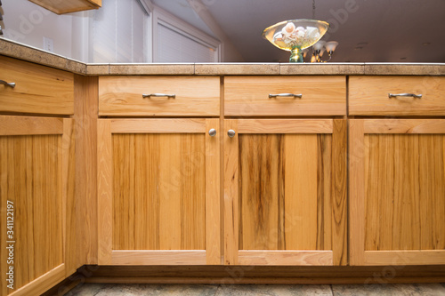 Maple wooden cabinets