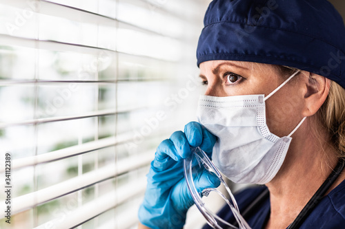 Female Doctor or Nurse On B...