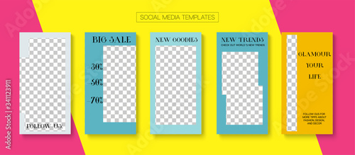 Modern Stories Vector Background.