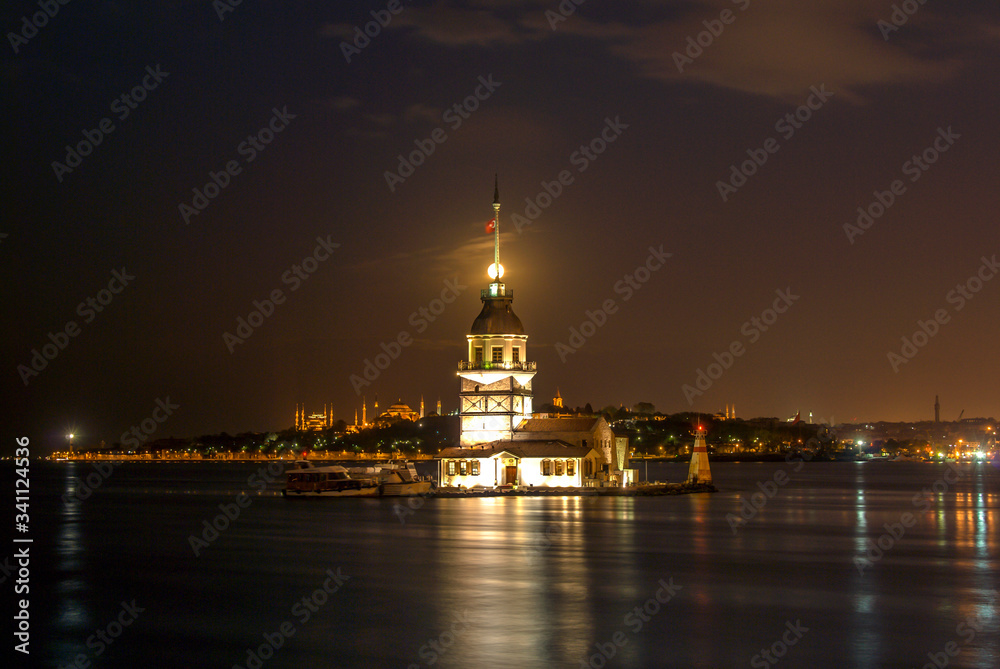 Istanbul, Turkey, 08 May 2009: Sunrise, Maiden's Tower