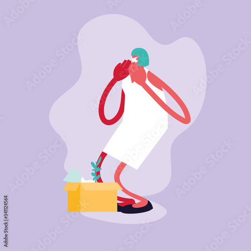 woman jobless by coronavirus, unemployment