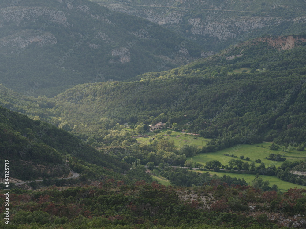 landscape with mountains