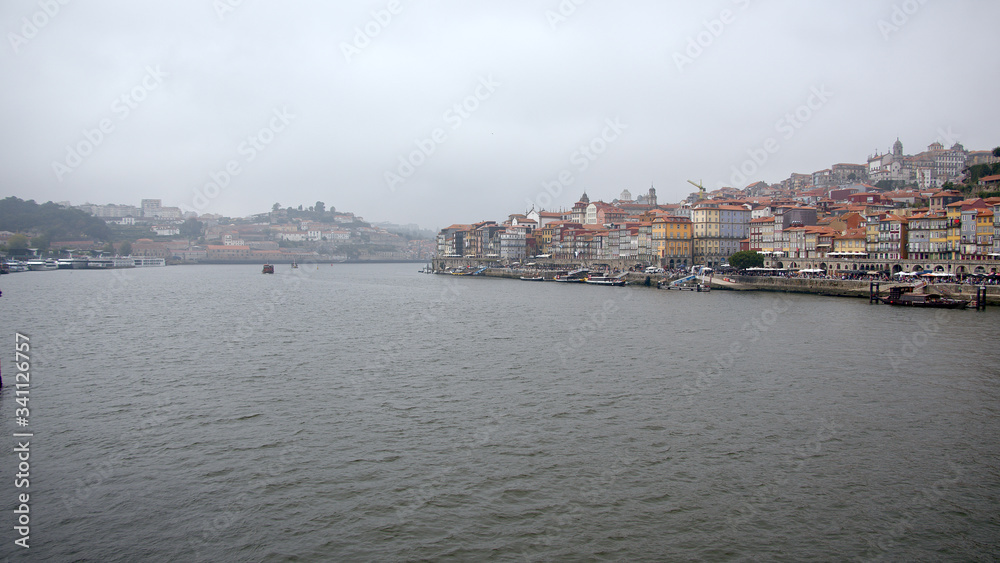 The banks of Douro River in the city of Porto - travel photography
