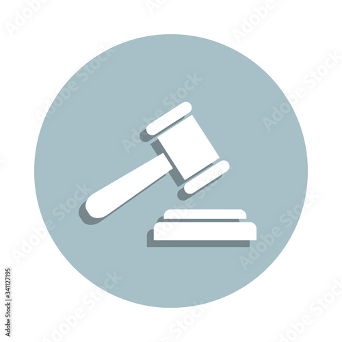 Security, auction badge icon. Simple glyph, flat vector of gdpr icons for ui and ux, website or mobile application