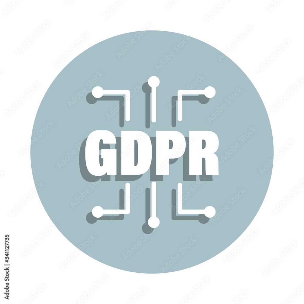 Data, gdpr badge icon. Simple glyph, flat vector of gdpr icons for ui and ux, website or mobile application Data, gdpr badge icon. Simple glyph, flat vector of gdpr icons for ui and ux, website or mobile application
