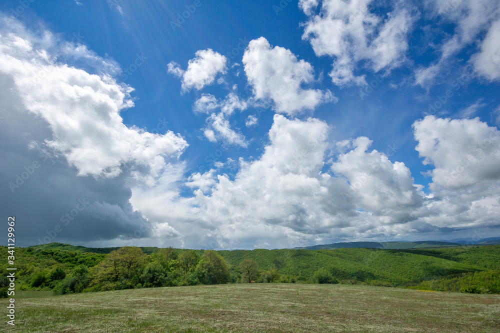 Spring Landscape of Cherna Gora mountain, Bulgaria Spring Landscape of Cherna Gora mountain, Bulgaria
