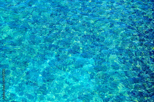 Wallpaper Mural Beautiful photo of blue sea water with waves photographed close-up Torontodigital.ca