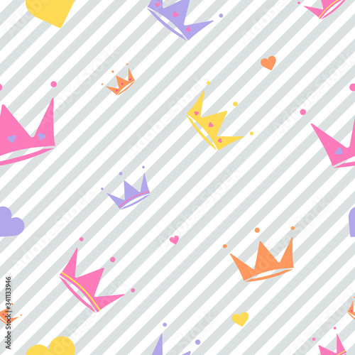 Pattern crowns stripes