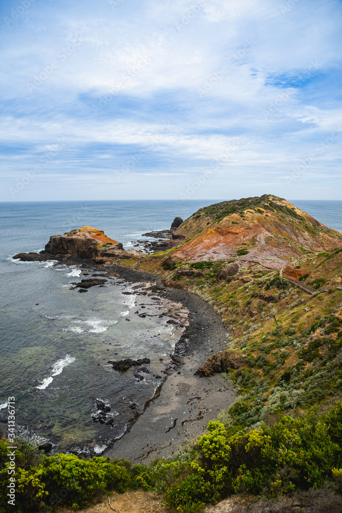 Cape Schanck on the Mornington Peninsula National park in Melbourne, Victoria, Australia.