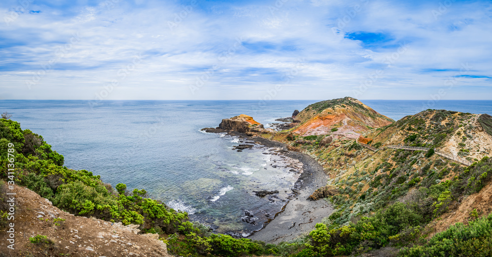 Cape Schanck on the Mornington Peninsula National park in Melbourne, Victoria, Australia.