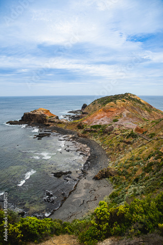 Obraz na płótnie Cape Schanck on the Mornington Peninsula National park in Melbourne, Victoria, Australia. w salonie